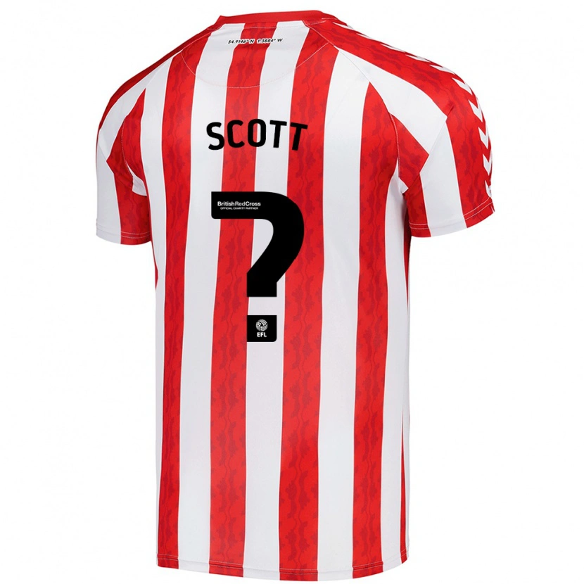Danxen Herren Felix Scott #0 Rot Weiß Heimtrikot Trikot 2024/25 T-Shirt