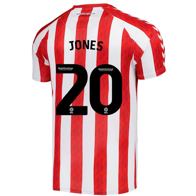 Danxen Herren Ellen Jones #20 Rot Weiß Heimtrikot Trikot 2024/25 T-Shirt