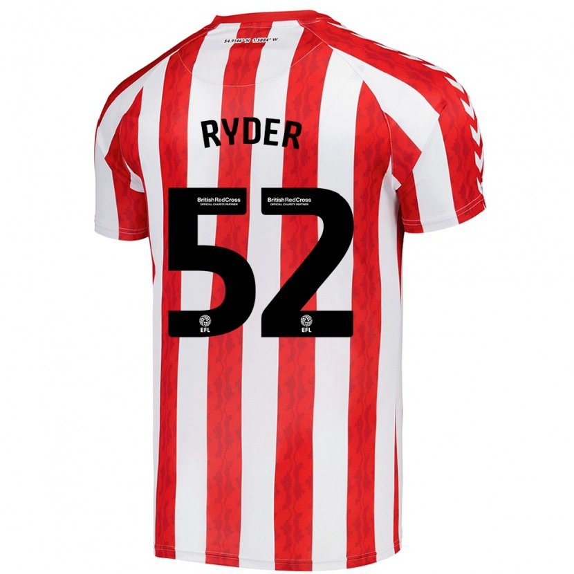 Danxen Herren Joe Ryder #52 Rot Weiß Heimtrikot Trikot 2024/25 T-Shirt