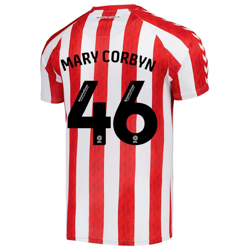 Danxen Herren Mary Corbyn #46 Rot Weiß Heimtrikot Trikot 2024/25 T-Shirt