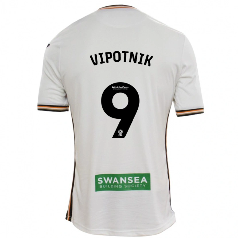 Danxen Herren Zan Vipotnik #9 Rot Weiß Heimtrikot Trikot 2024/25 T-Shirt