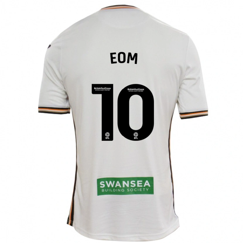 Danxen Herren Ji-Sung Eom #10 Rot Weiß Heimtrikot Trikot 2024/25 T-Shirt