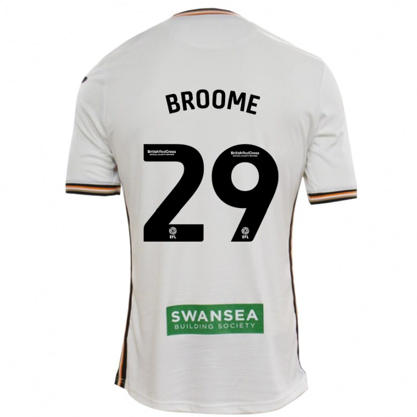 Danxen Herren Nathan Broome #29 Rot Weiß Heimtrikot Trikot 2024/25 T-Shirt
