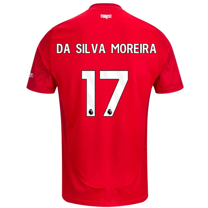 Danxen Herren Eric Da Silva Moreira #17 Rot Weiß Heimtrikot Trikot 2024/25 T-Shirt