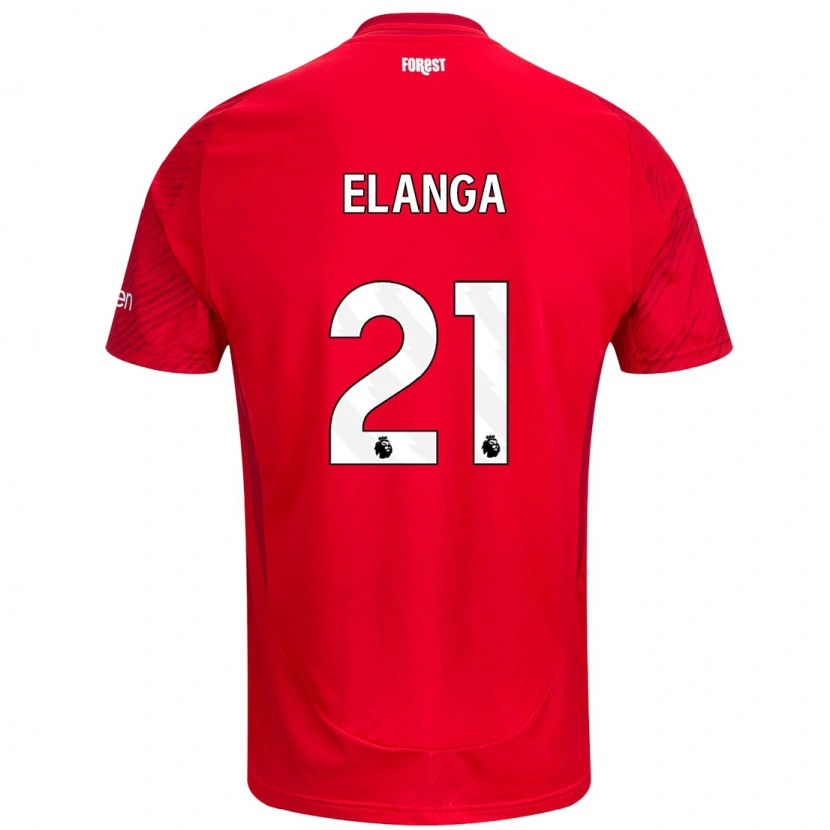 Danxen Herren Anthony Elanga #21 Rot Weiß Heimtrikot Trikot 2024/25 T-Shirt