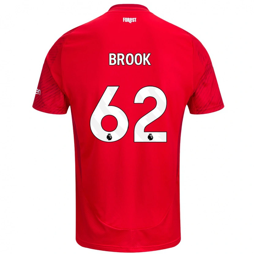Danxen Herren Will Brook #62 Rot Weiß Heimtrikot Trikot 2024/25 T-Shirt