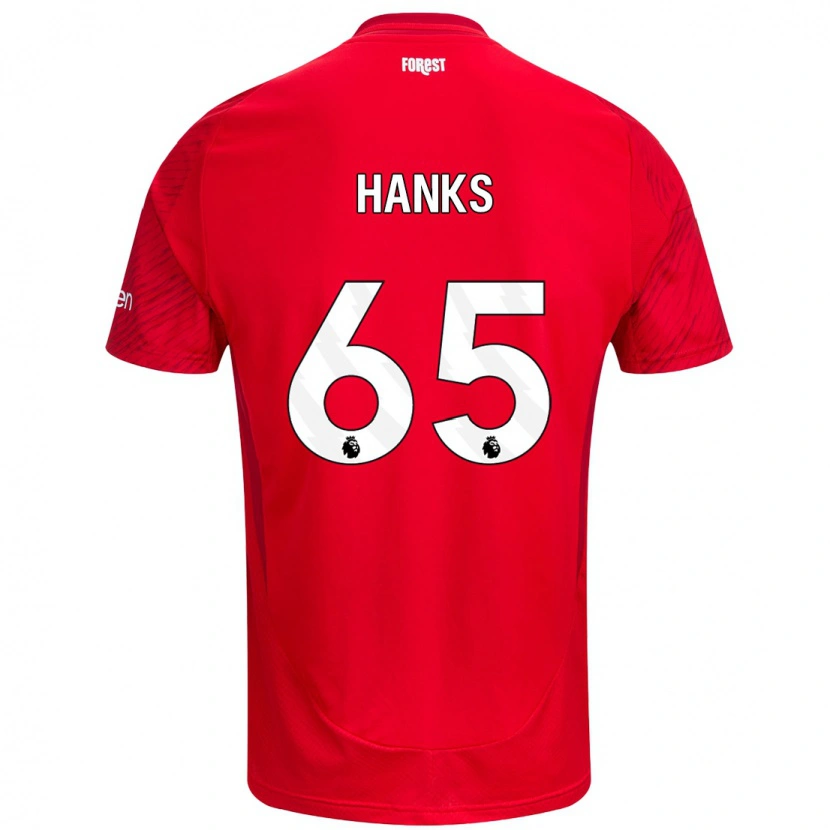 Danxen Herren Justin Hanks #65 Rot Weiß Heimtrikot Trikot 2024/25 T-Shirt