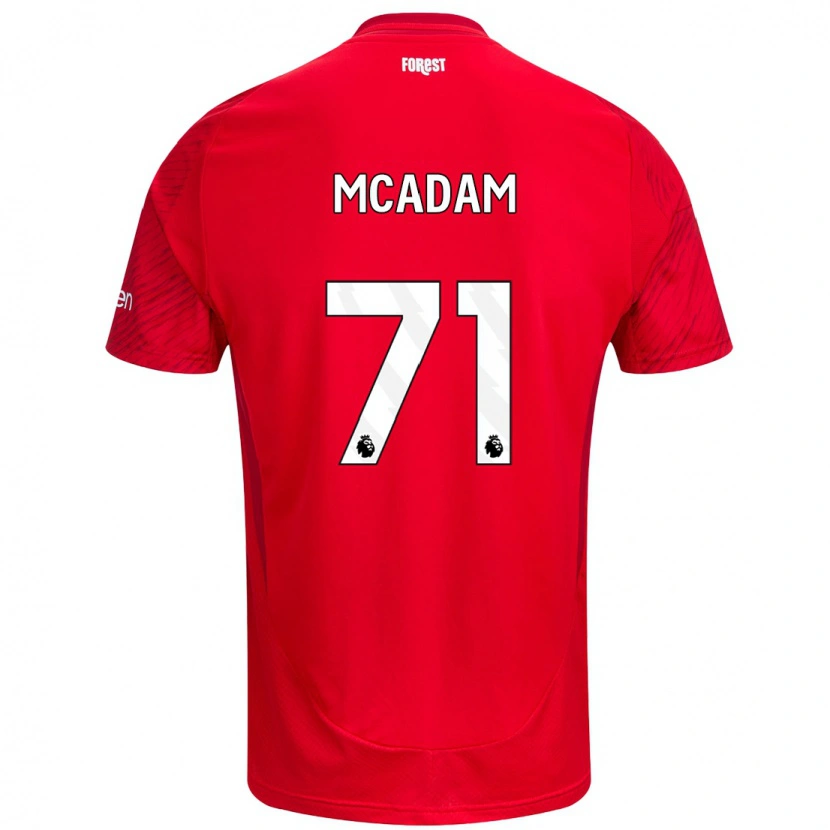 Danxen Herren Kyle Mcadam #71 Rot Weiß Heimtrikot Trikot 2024/25 T-Shirt