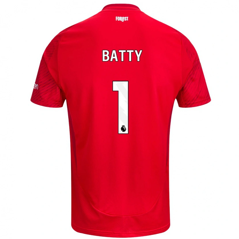 Danxen Herren Emily Batty #1 Rot Weiß Heimtrikot Trikot 2024/25 T-Shirt