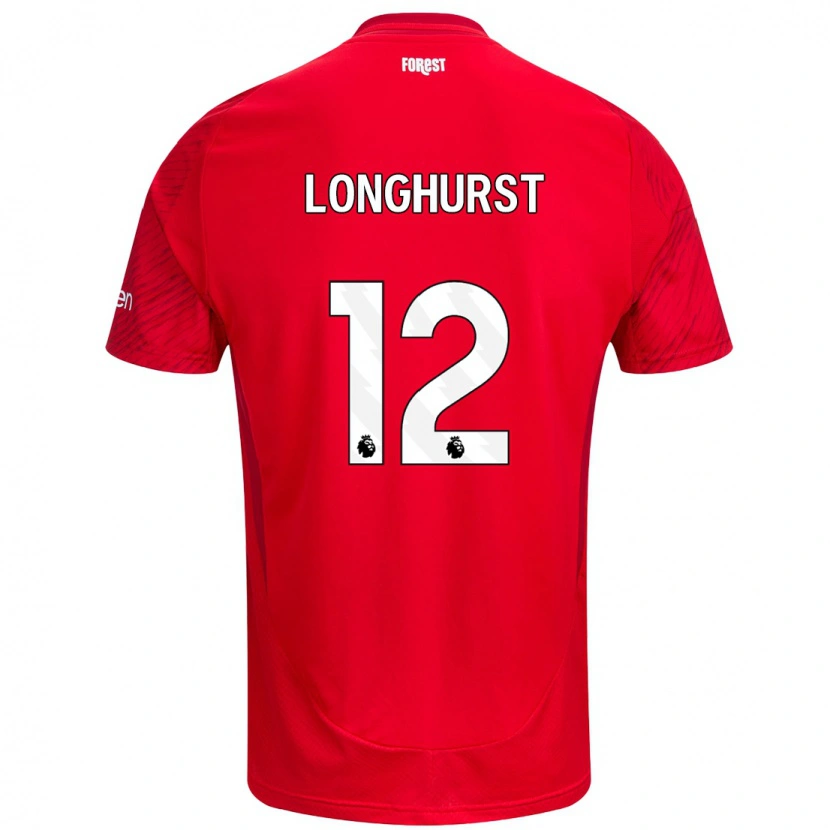 Danxen Herren Kate Longhurst #12 Rot Weiß Heimtrikot Trikot 2024/25 T-Shirt