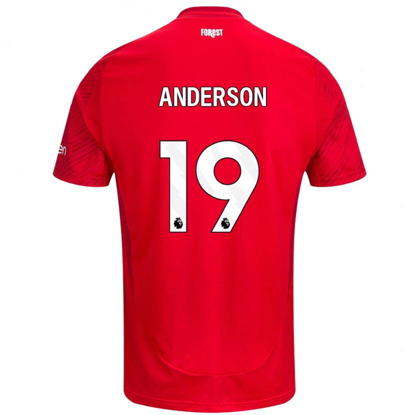 Danxen Herren Becky Anderson #19 Rot Weiß Heimtrikot Trikot 2024/25 T-Shirt