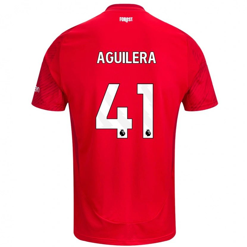 Danxen Herren Brandon Aguilera #41 Rot Weiß Heimtrikot Trikot 2024/25 T-Shirt