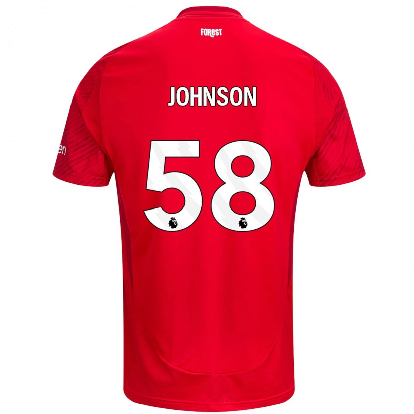 Danxen Herren Pharrell Johnson #58 Rot Weiß Heimtrikot Trikot 2024/25 T-Shirt