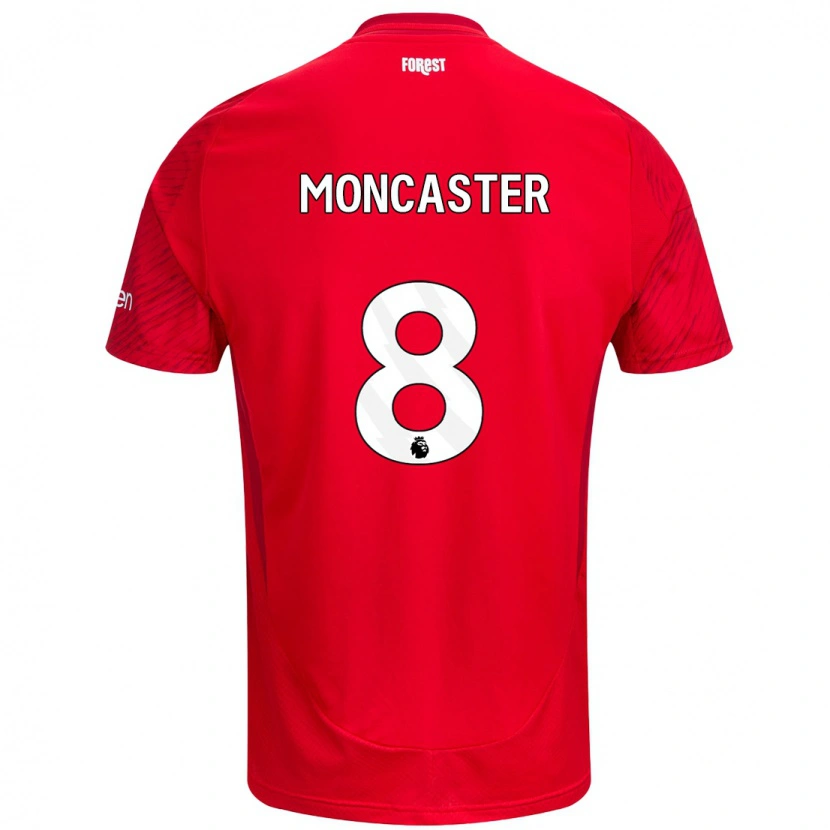Danxen Herren Mai Moncaster #8 Rot Weiß Heimtrikot Trikot 2024/25 T-Shirt