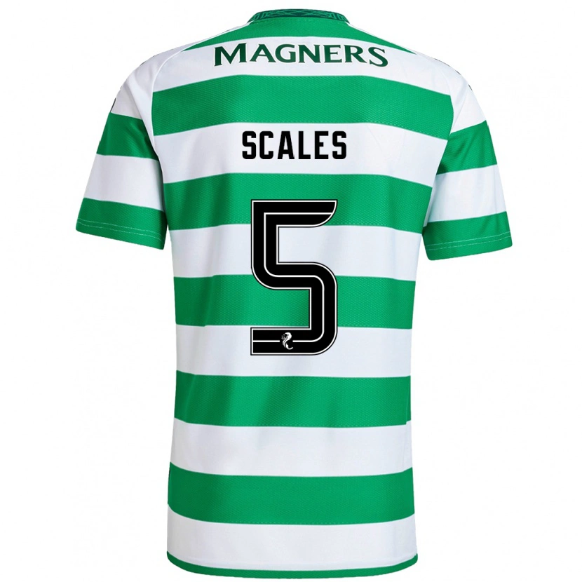 Danxen Herren Liam Scales #5 Grün Weiß Heimtrikot Trikot 2024/25 T-Shirt