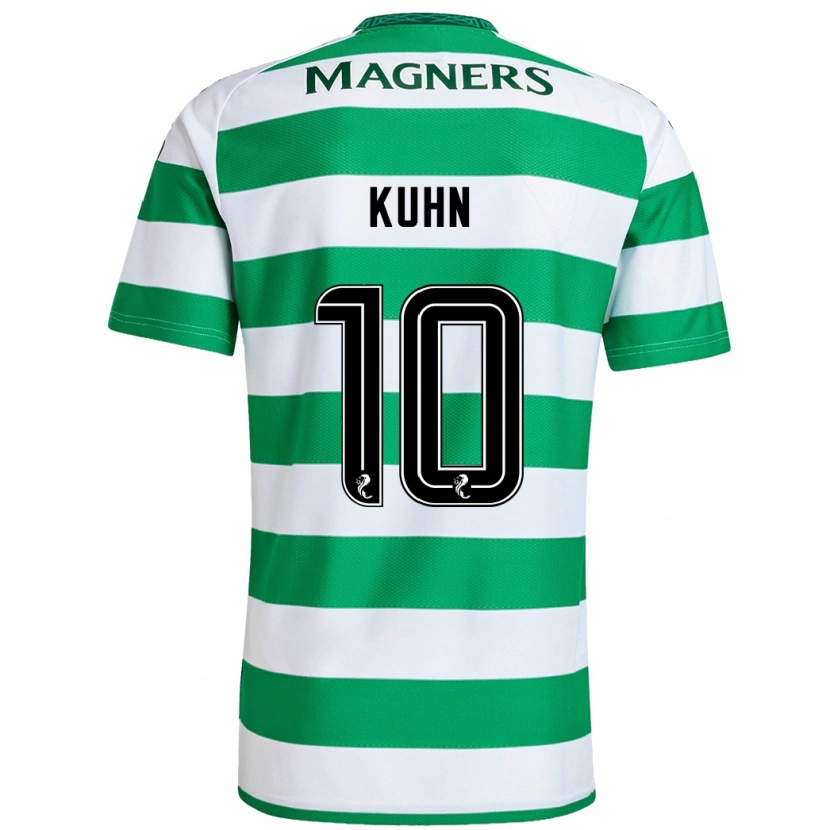 Danxen Herren Nicolas Kühn #10 Grün Weiß Heimtrikot Trikot 2024/25 T-Shirt