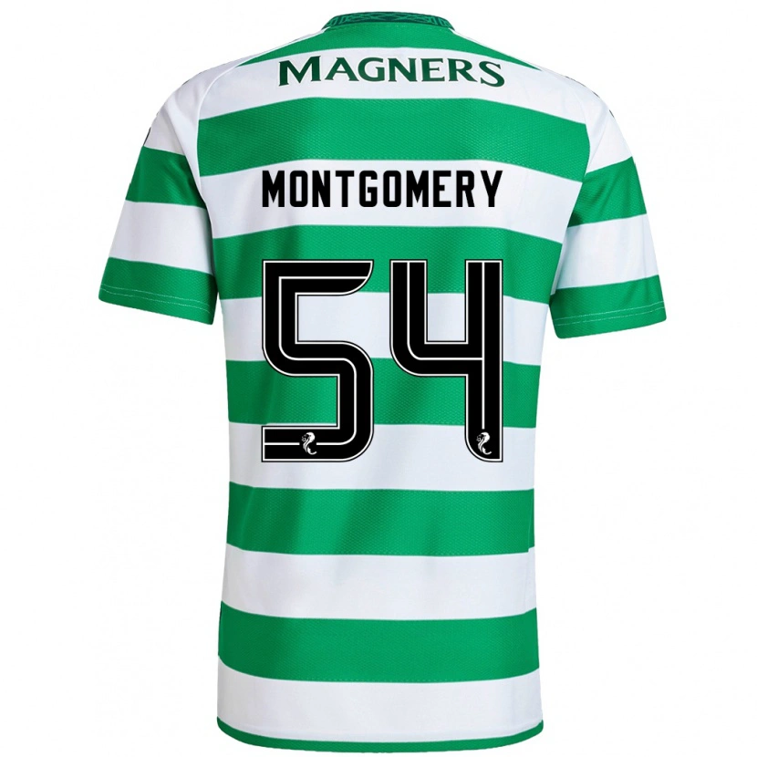 Danxen Herren Adam Montgomery #54 Grün Weiß Heimtrikot Trikot 2024/25 T-Shirt