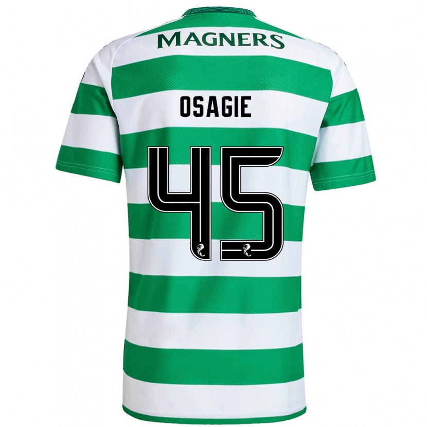Danxen Herren Justin Osagie #45 Grün Weiß Heimtrikot Trikot 2024/25 T-Shirt