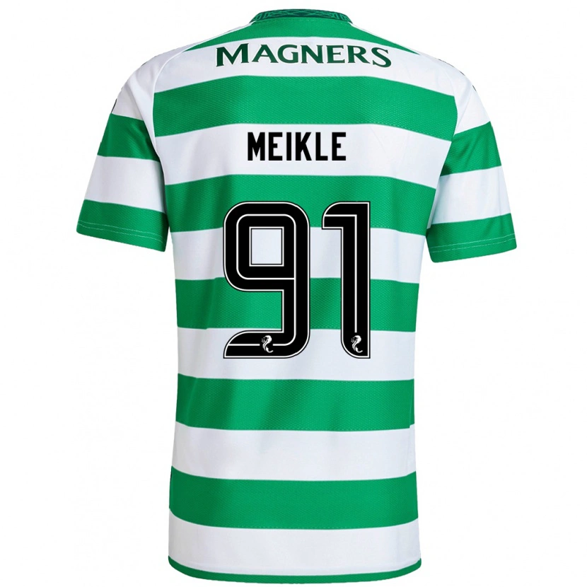 Danxen Herren Jamie Meikle #91 Grün Weiß Heimtrikot Trikot 2024/25 T-Shirt