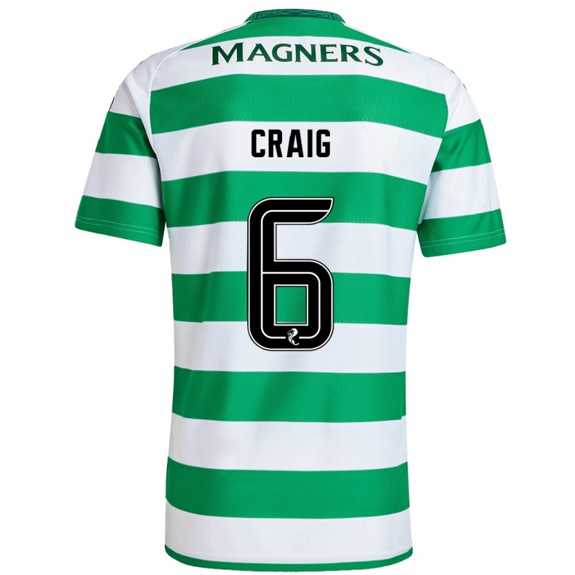 Danxen Herren Chloe Craig #6 Grün Weiß Heimtrikot Trikot 2024/25 T-Shirt