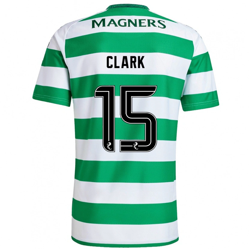 Danxen Herren Kelly Clark #15 Grün Weiß Heimtrikot Trikot 2024/25 T-Shirt