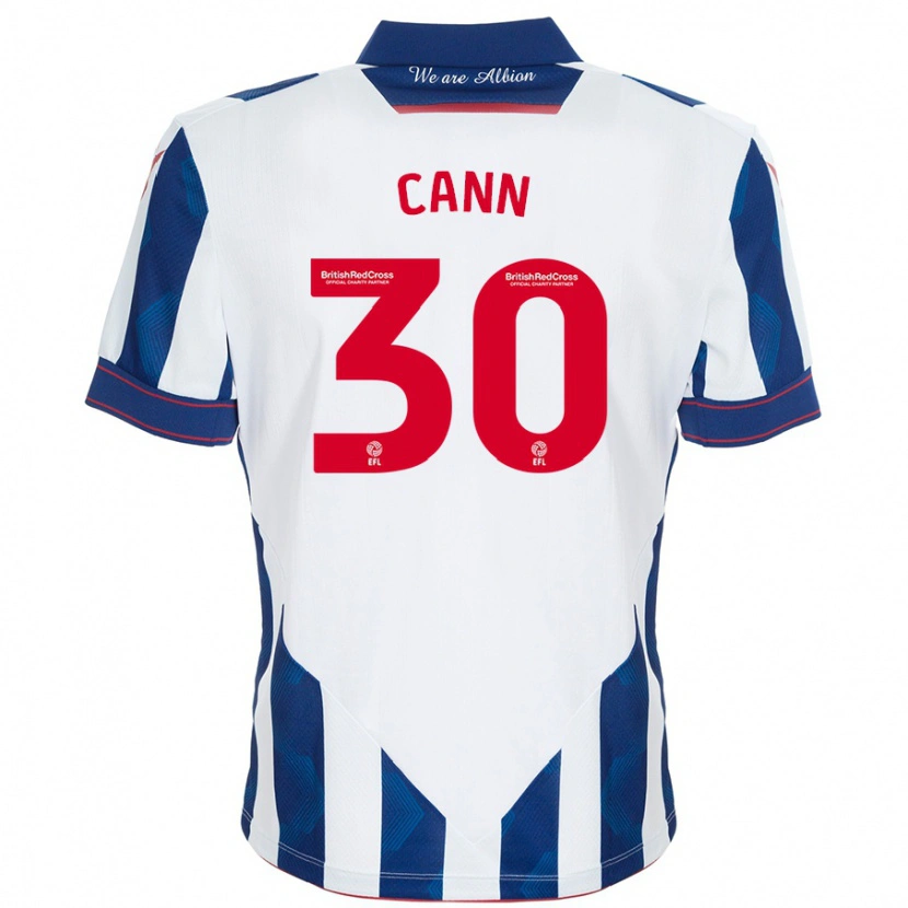 Danxen Herren Ted Cann #30 Weiß Dunkelblau Heimtrikot Trikot 2024/25 T-Shirt