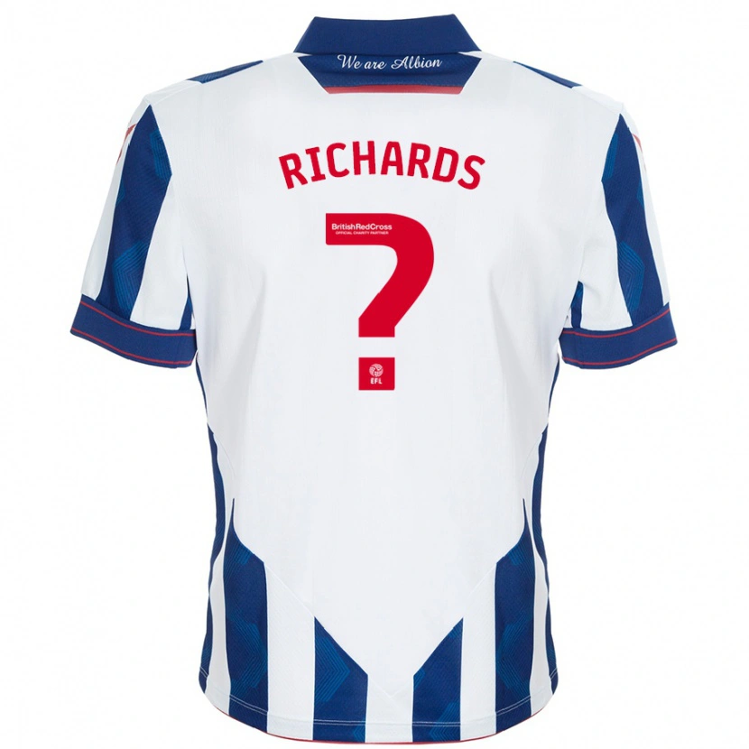 Danxen Herren Matt Richards #0 Weiß Dunkelblau Heimtrikot Trikot 2024/25 T-Shirt
