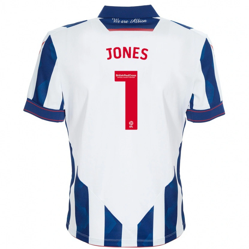 Danxen Herren Lucy Jones #1 Weiß Dunkelblau Heimtrikot Trikot 2024/25 T-Shirt