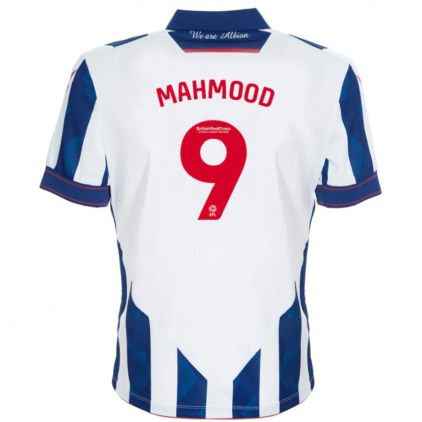 Danxen Herren Mariam Mahmood #9 Weiß Dunkelblau Heimtrikot Trikot 2024/25 T-Shirt