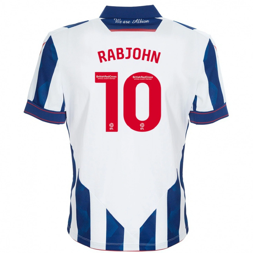 Danxen Herren Olivia Rabjohn #10 Weiß Dunkelblau Heimtrikot Trikot 2024/25 T-Shirt
