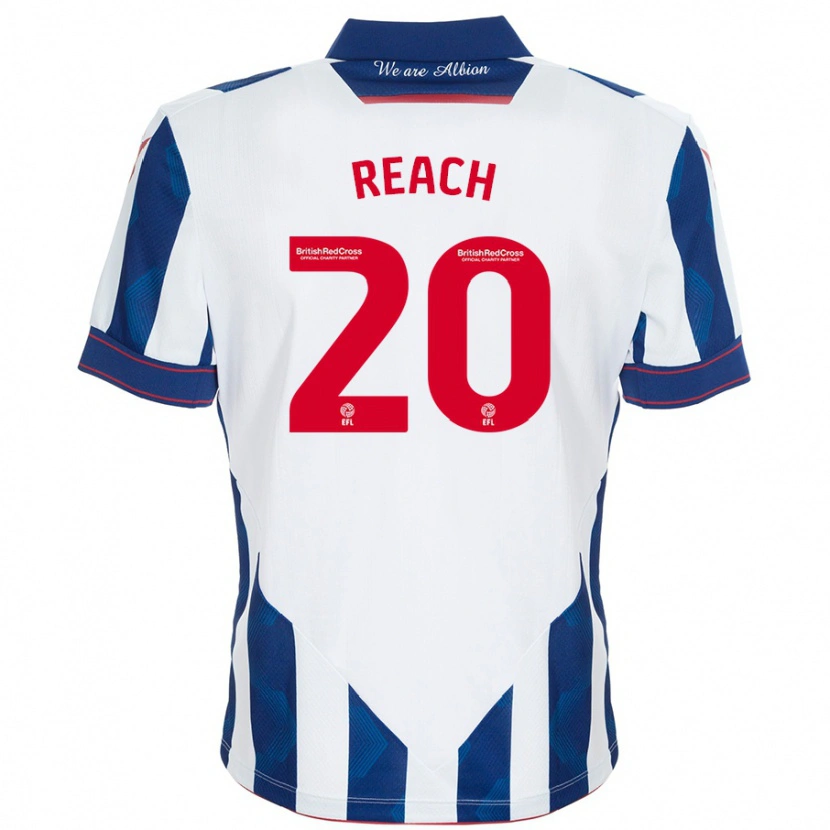 Danxen Herren Adam Reach #20 Weiß Dunkelblau Heimtrikot Trikot 2024/25 T-Shirt