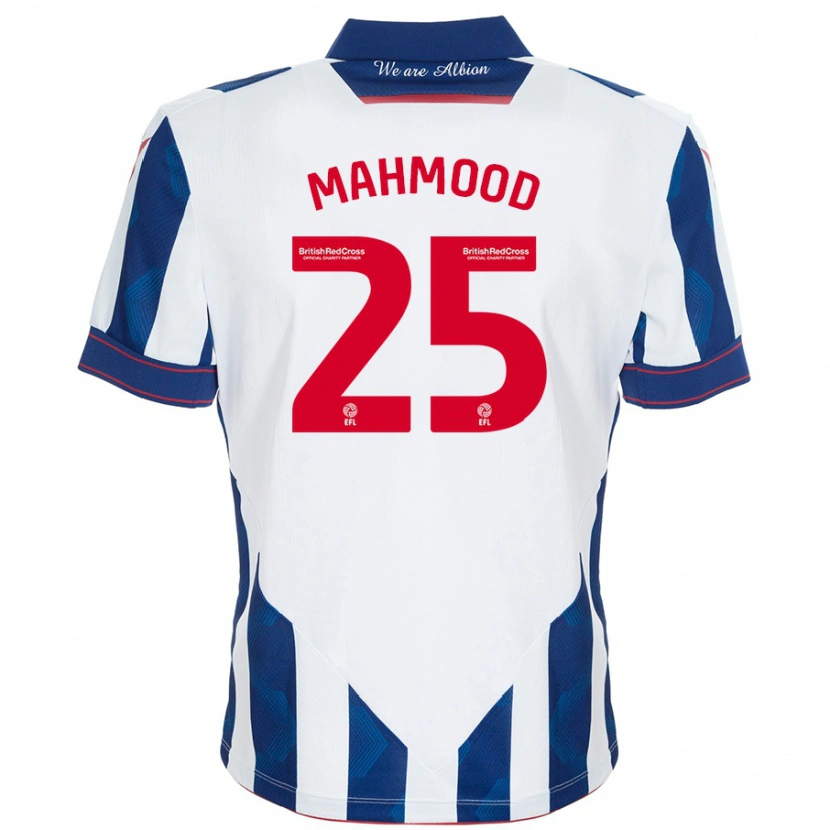 Danxen Herren Mahmood #25 Weiß Dunkelblau Heimtrikot Trikot 2024/25 T-Shirt