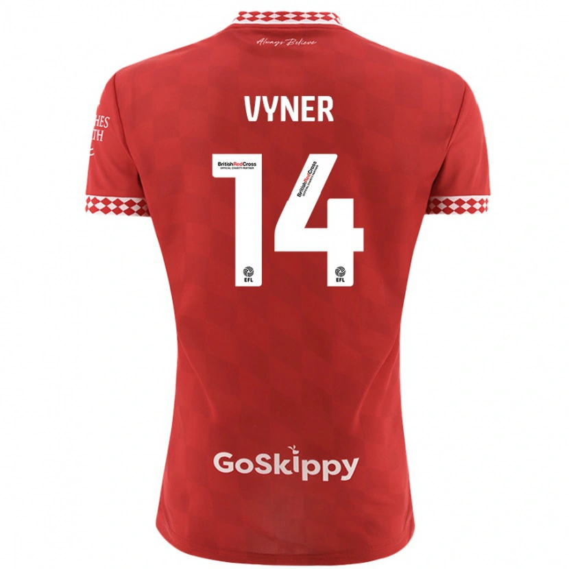 Danxen Herren Zak Vyner #14 Rot Heimtrikot Trikot 2024/25 T-Shirt