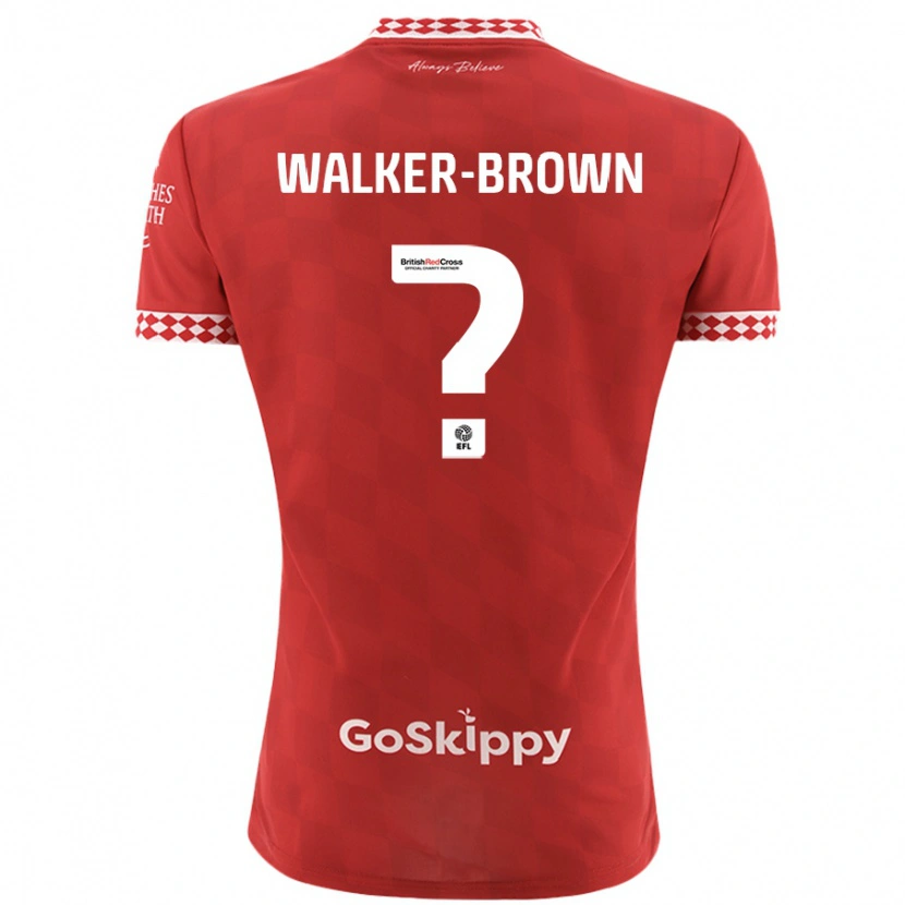 Danxen Herren Rushon Walker-Brown #0 Rot Heimtrikot Trikot 2024/25 T-Shirt
