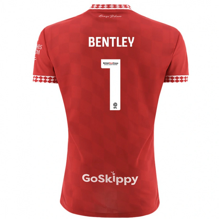 Danxen Herren Fran Bentley #1 Rot Heimtrikot Trikot 2024/25 T-Shirt