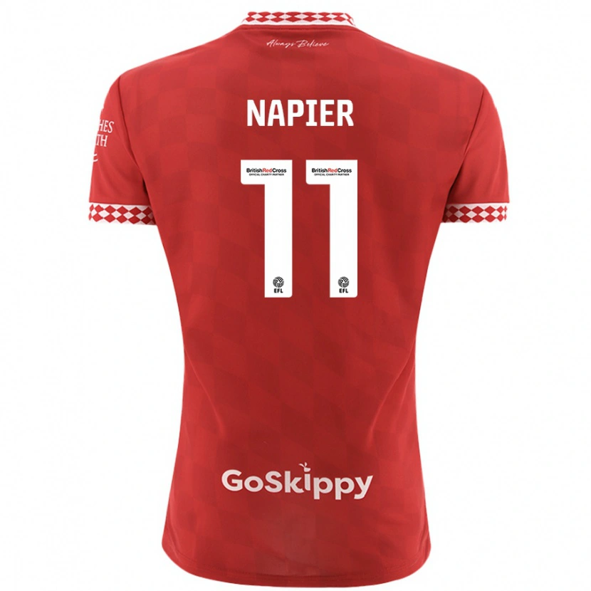 Danxen Herren Jamie-Lee Napier #11 Rot Heimtrikot Trikot 2024/25 T-Shirt