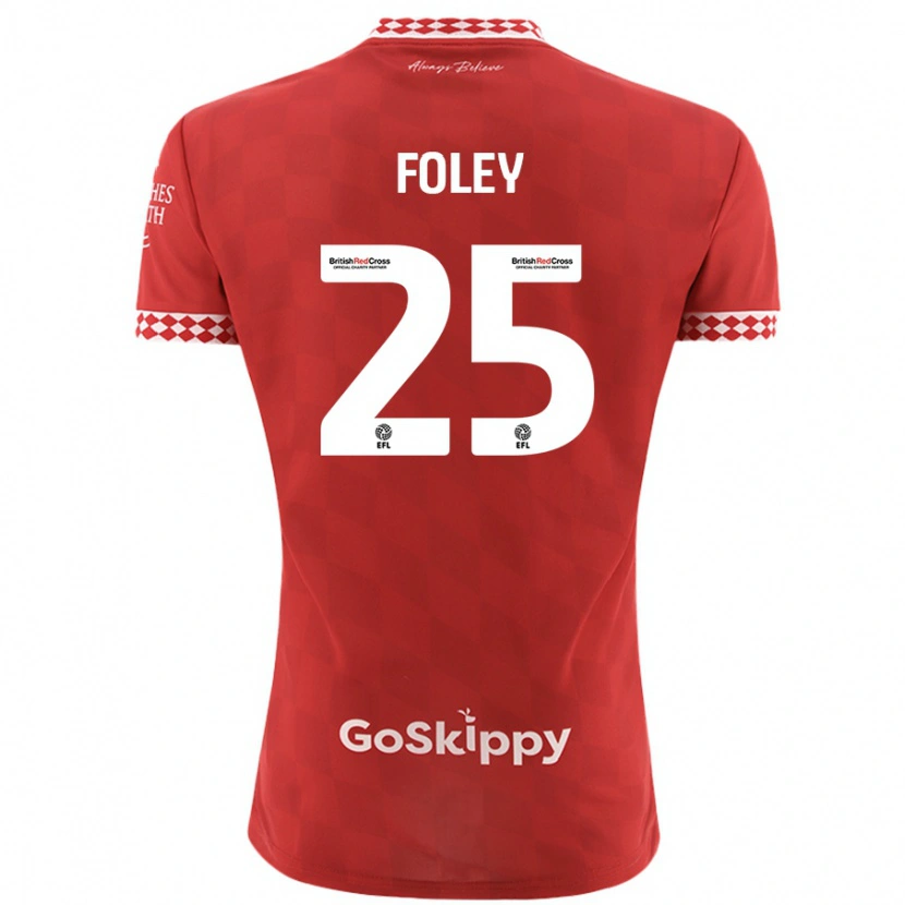 Danxen Herren Erin Foley #25 Rot Heimtrikot Trikot 2024/25 T-Shirt