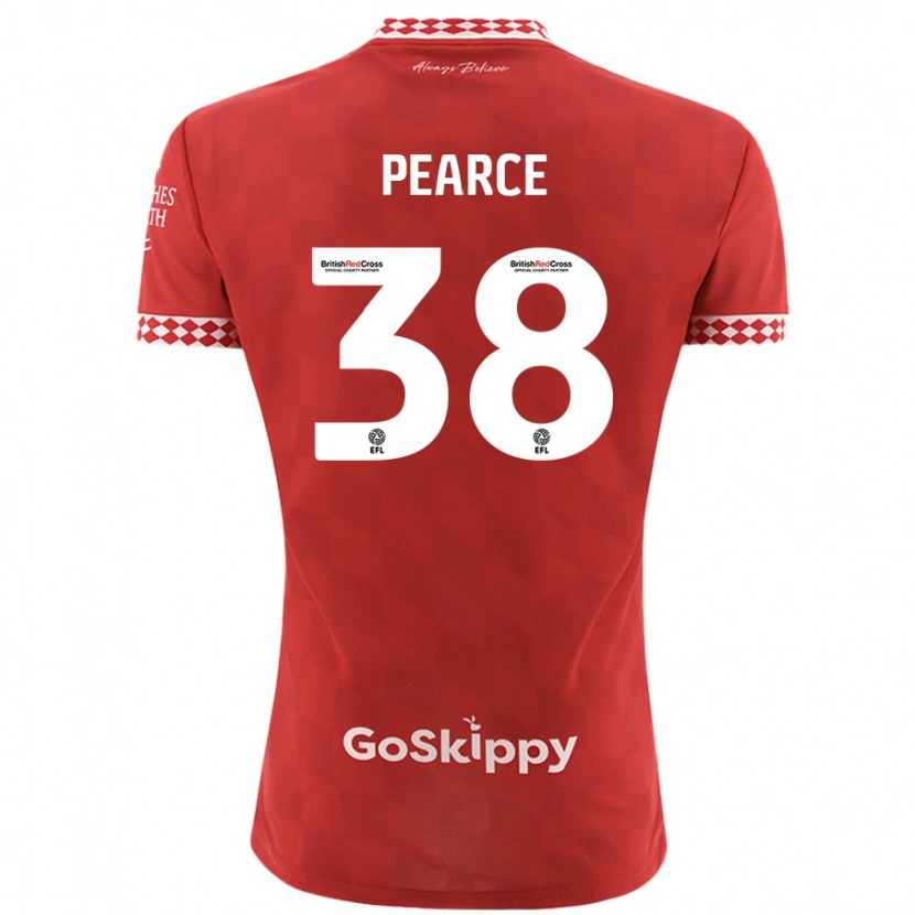 Danxen Herren Manon Pearce #38 Rot Heimtrikot Trikot 2024/25 T-Shirt