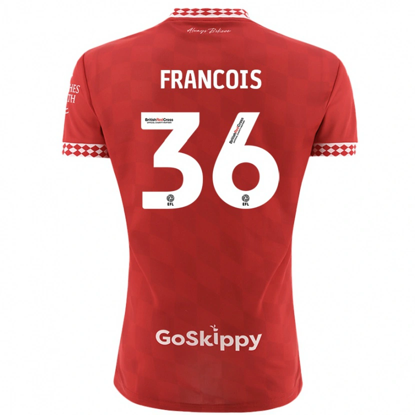 Danxen Herren Marlee Francois #36 Rot Heimtrikot Trikot 2024/25 T-Shirt