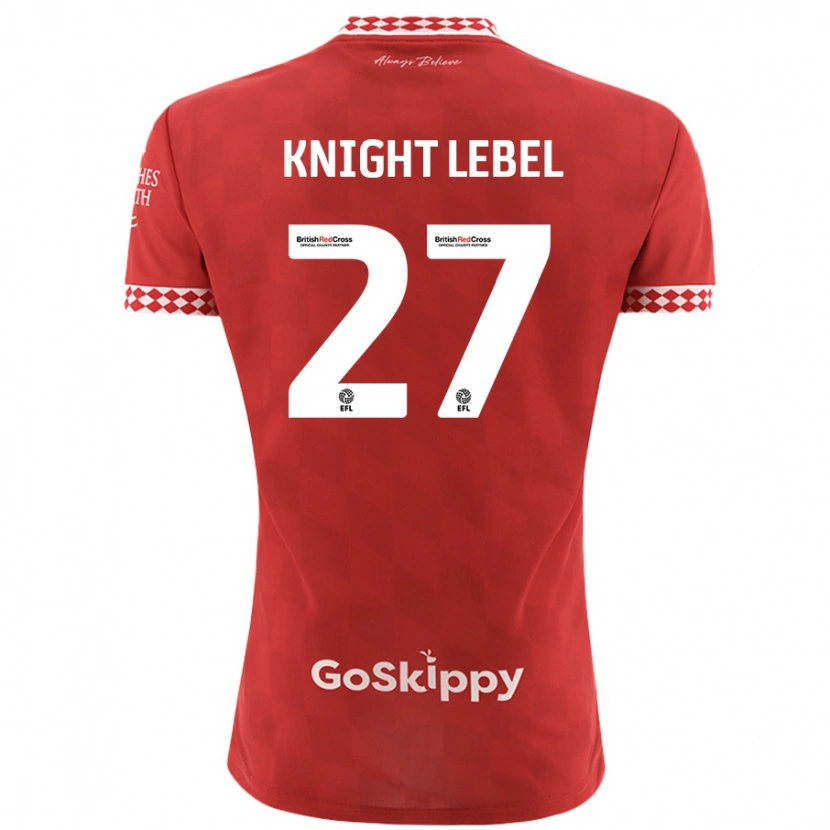 Danxen Herren Jamie Knight-Lebel #27 Rot Heimtrikot Trikot 2024/25 T-Shirt