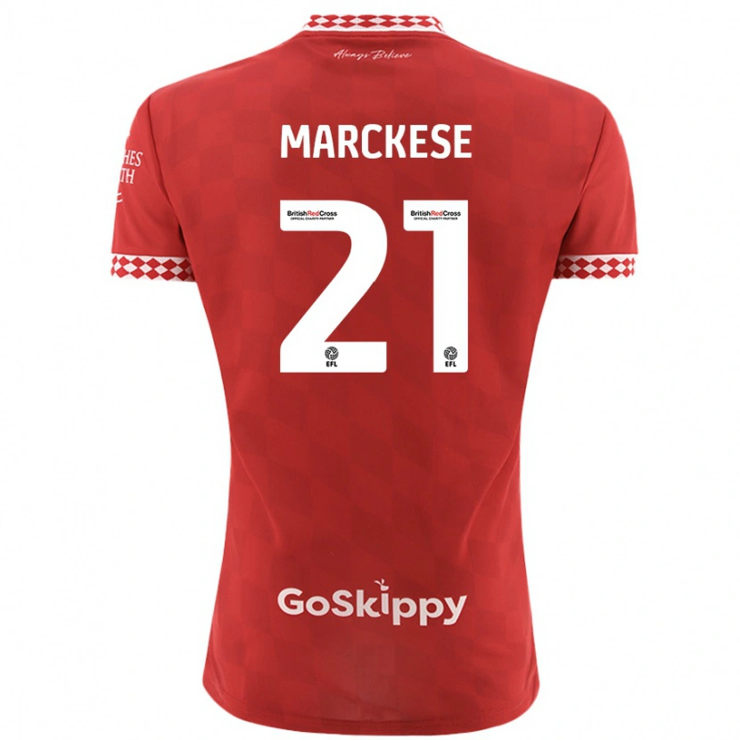 Danxen Herren Kaylan Marckese #21 Rot Heimtrikot Trikot 2024/25 T-Shirt