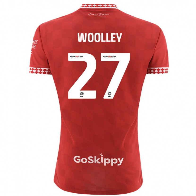 Danxen Herren Jesse Woolley #27 Rot Heimtrikot Trikot 2024/25 T-Shirt