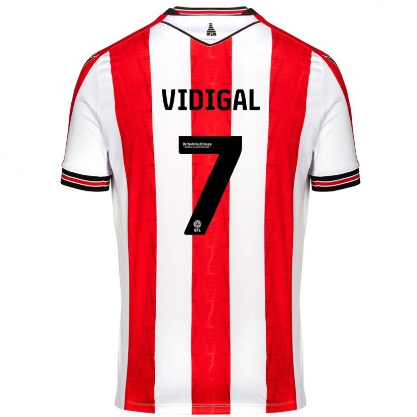 Danxen Herren André Vidigal #7 Rot Weiß Heimtrikot Trikot 2024/25 T-Shirt
