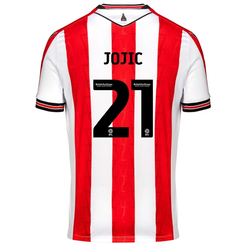 Danxen Herren Nikola Jojic #21 Rot Weiß Heimtrikot Trikot 2024/25 T-Shirt