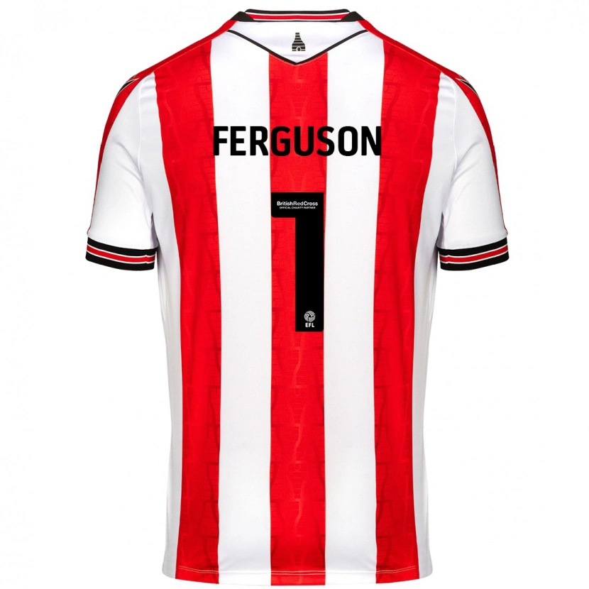 Danxen Herren Georgie Ferguson #1 Rot Weiß Heimtrikot Trikot 2024/25 T-Shirt