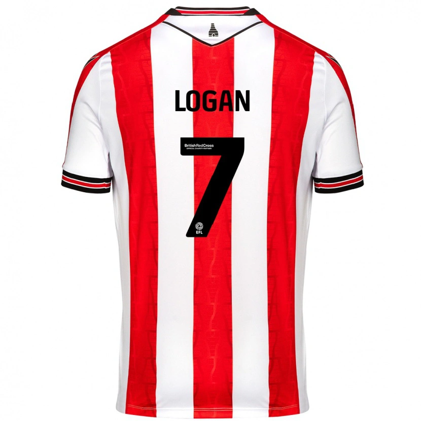Danxen Herren Heidi Logan #7 Rot Weiß Heimtrikot Trikot 2024/25 T-Shirt
