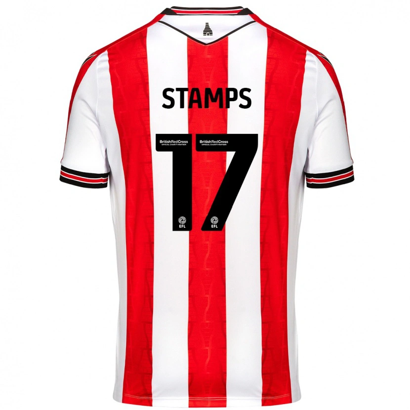 Danxen Herren Shannon Stamps #17 Rot Weiß Heimtrikot Trikot 2024/25 T-Shirt