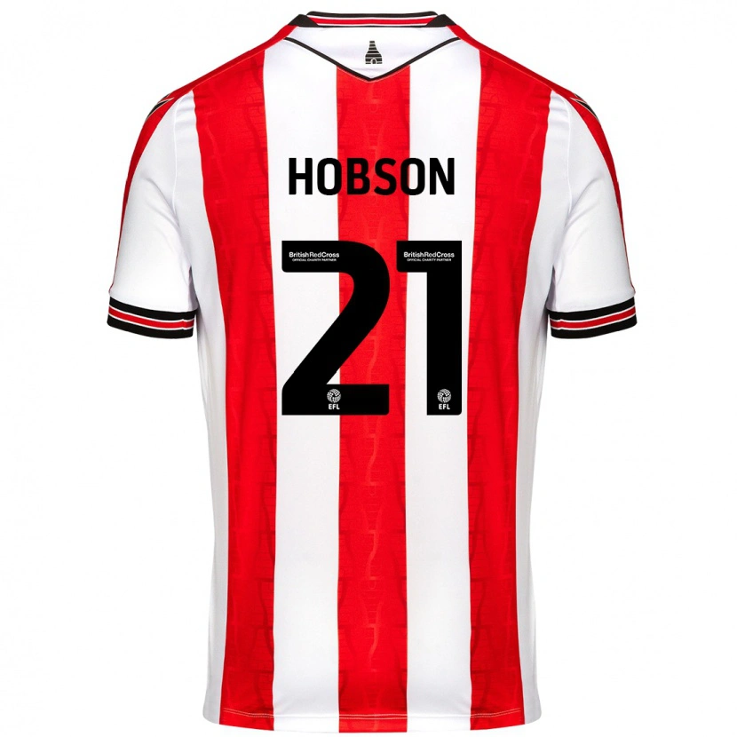Danxen Herren Elizabeth Hobson #21 Rot Weiß Heimtrikot Trikot 2024/25 T-Shirt