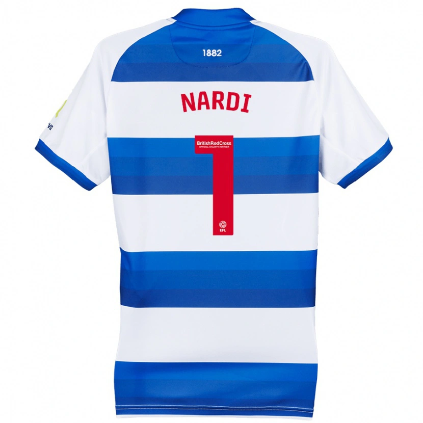 Danxen Herren Paul Nardi #1 Weiß Blau Heimtrikot Trikot 2024/25 T-Shirt