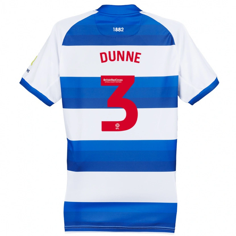 Danxen Herren Jimmy Dunne #3 Weiß Blau Heimtrikot Trikot 2024/25 T-Shirt